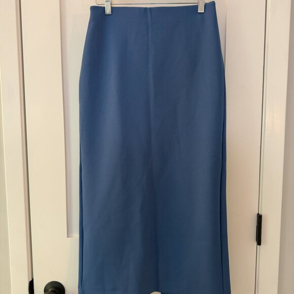 NWT Uniqlo x Clare Waight Keller Matching Set, Blue, Boxy Shirt + Midi Skirt - Picture 6 of 8